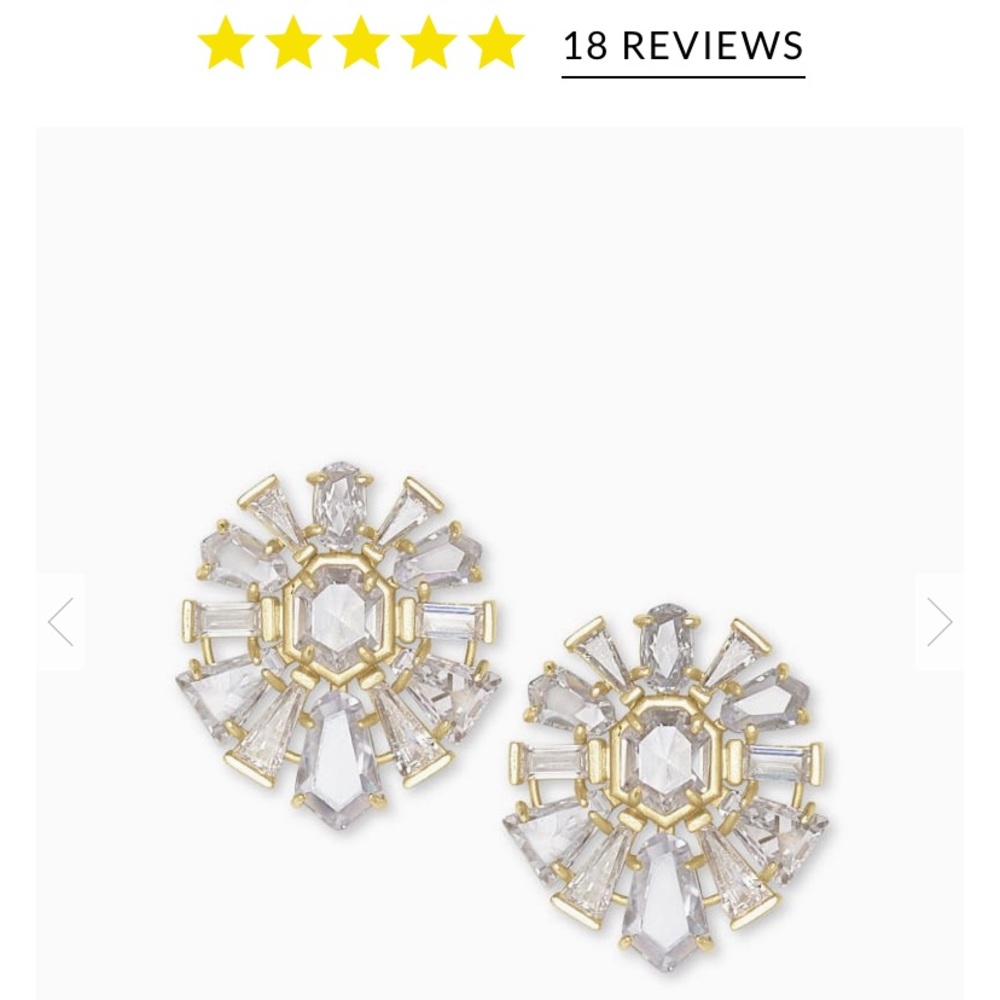 NWOT- Kendra Scott Jentry Gold Stud Earrings